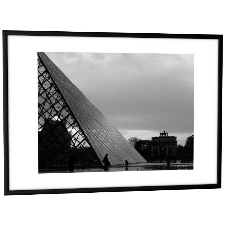 PAPERFLOW cadre photo aluminium A2, noir, 427×601 mm